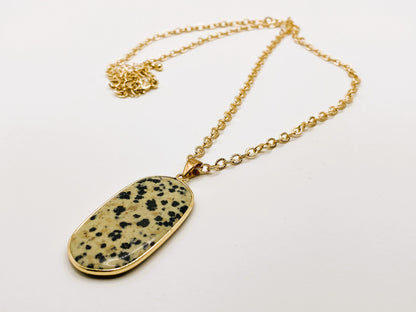 Dalmatian Jasper Pendant Necklace