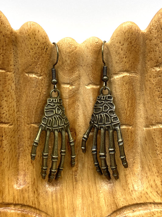 Skeleton Hand Earrings