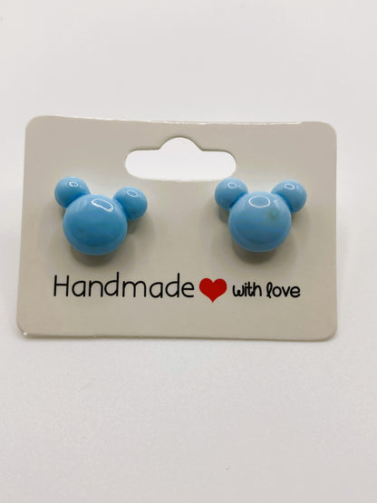 Mouse Ear Stud Earrings