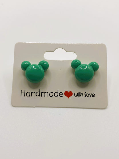 Mouse Ear Stud Earrings