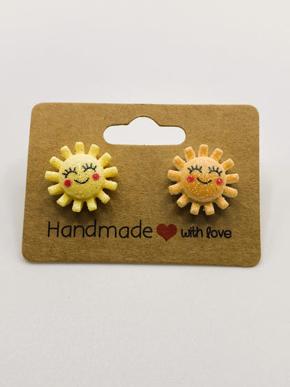 Happy Sun Stud Earrings
