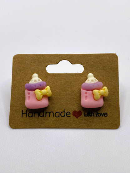 Baby Bottle Stud Earrings