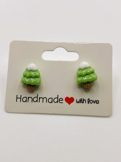 Christmas Tree Stud Earrings