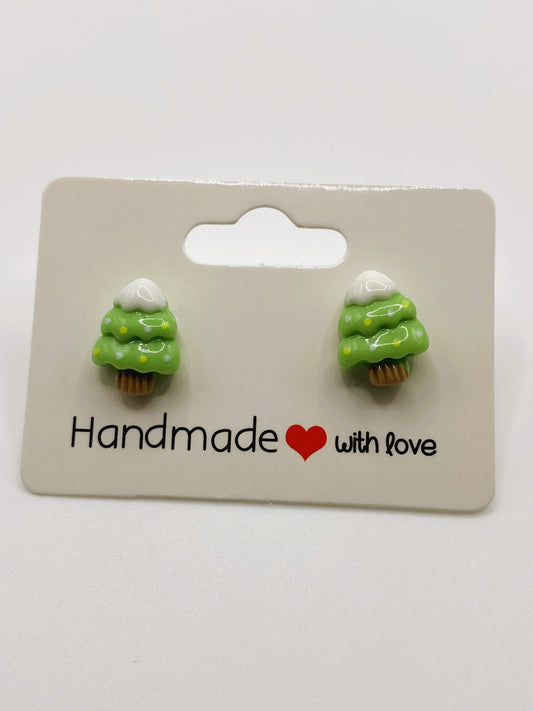 Christmas Tree Stud Earrings