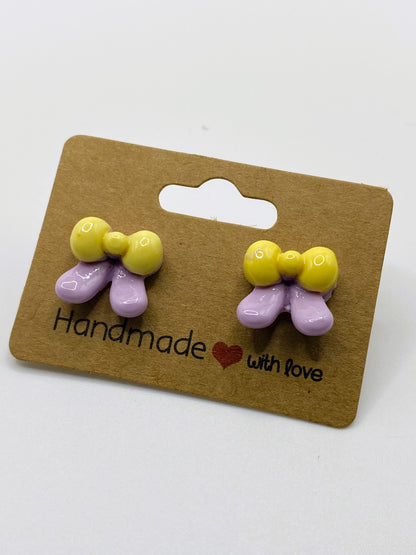 Ribbon Stud Earrings