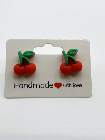 Cherry Stud Earrings