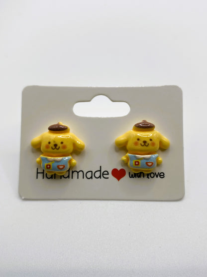Cute Pompompurin Stud Earrings