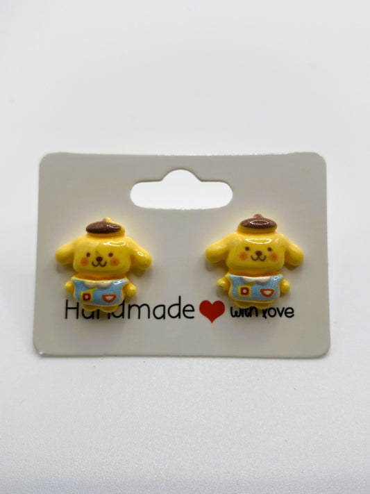 Cute Pompompurin Stud Earrings