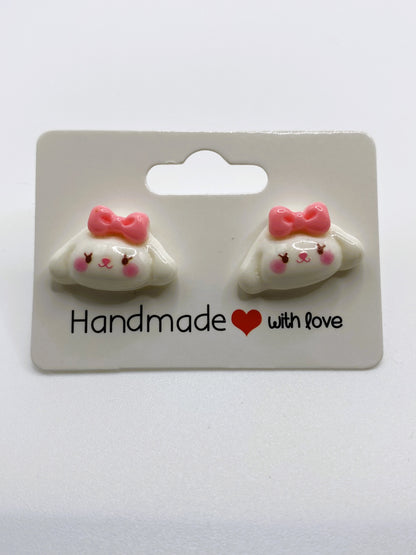 Cinnamoroll with Bow Stud Earrings