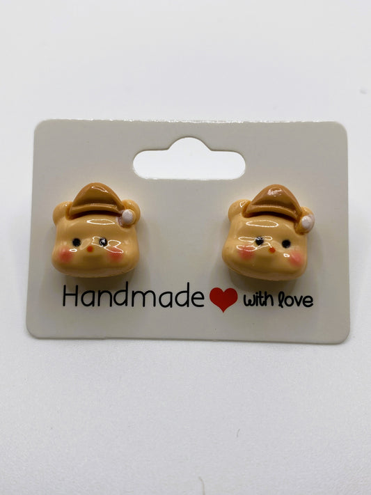 Bedtime Bear Stud Earrings