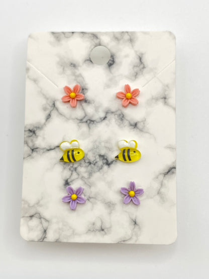 The Flowers & the Bees Stud Earrings