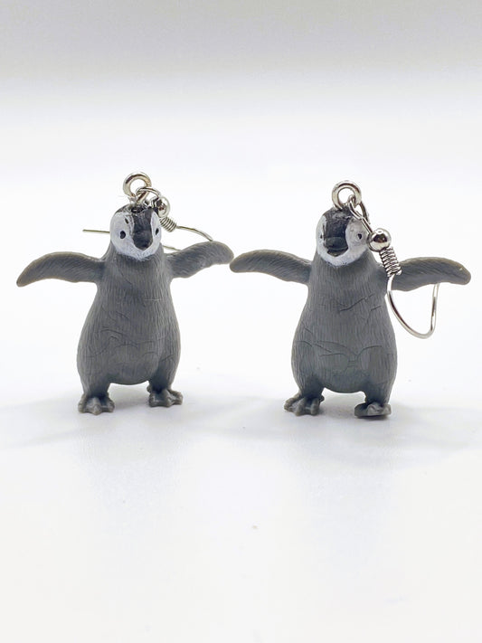 Emperor Penguin Chick Earrings