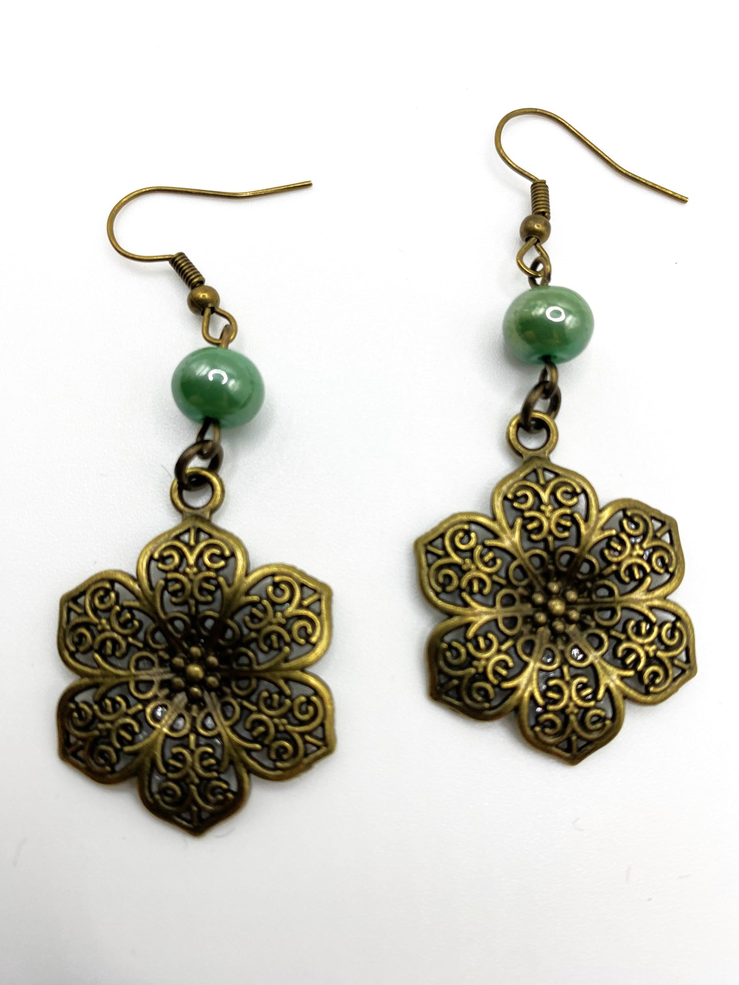 Antique Flower Earrings
