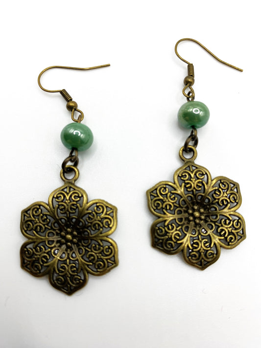 Antique Flower Earrings