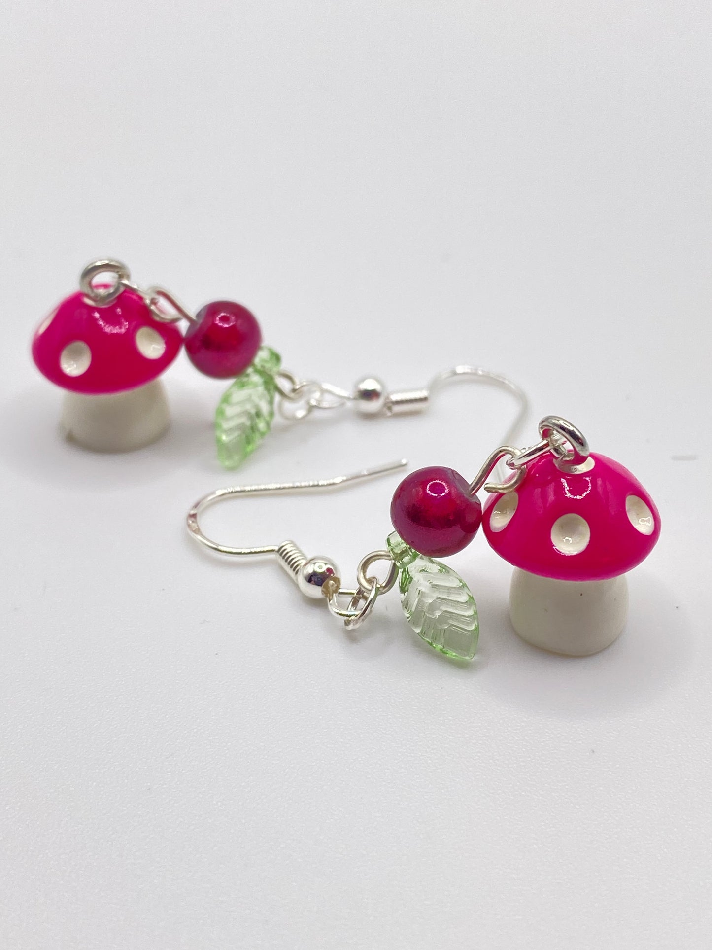 Mushroom  & Apple Earrings