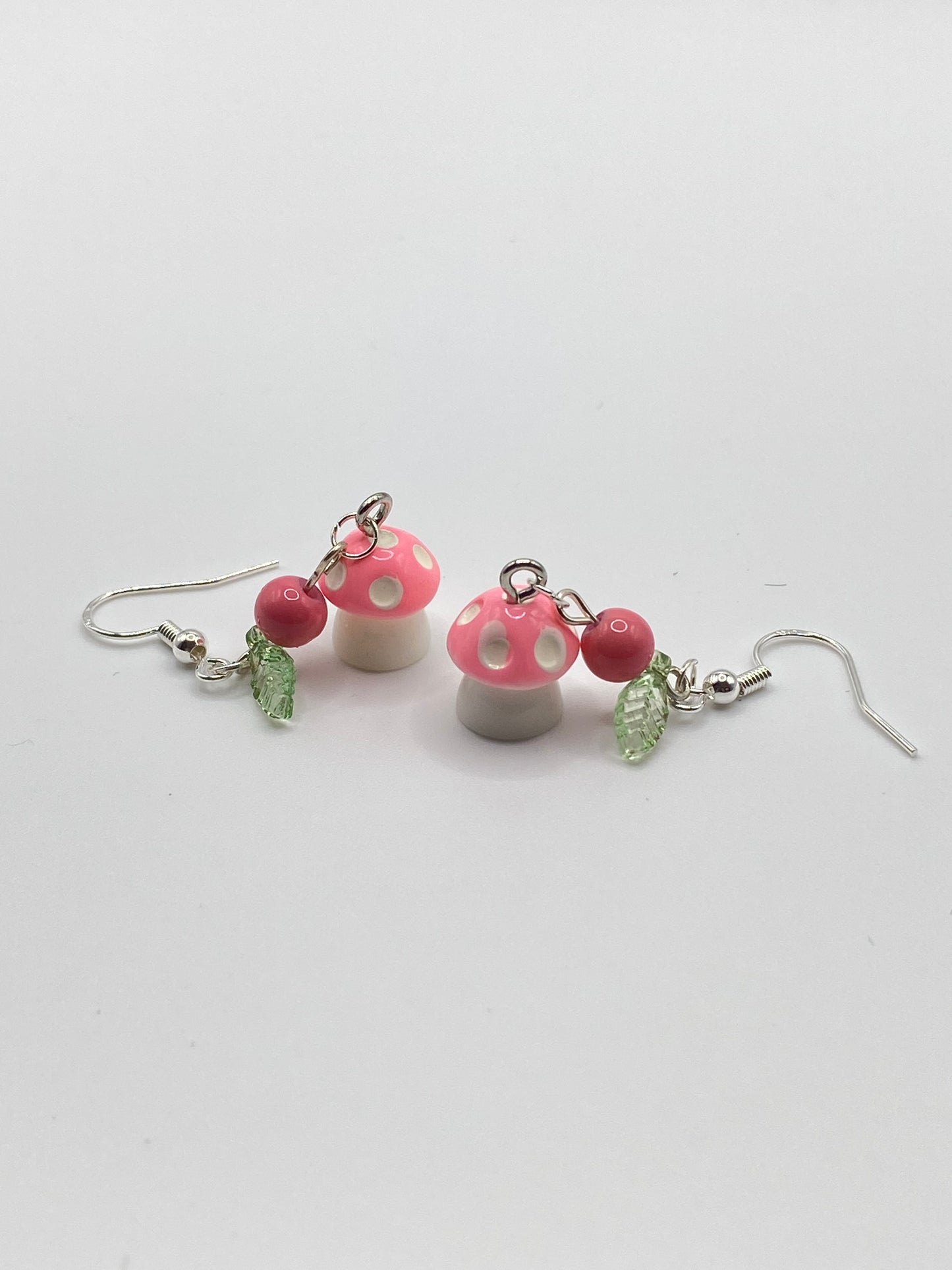 Mushroom  & Apple Earrings