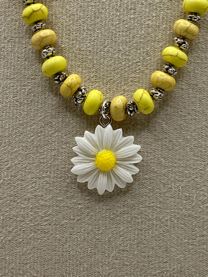Yellow Daisy Jewelry Set