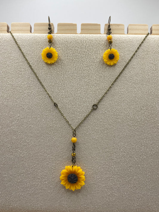 Sunflower Jewelry Set