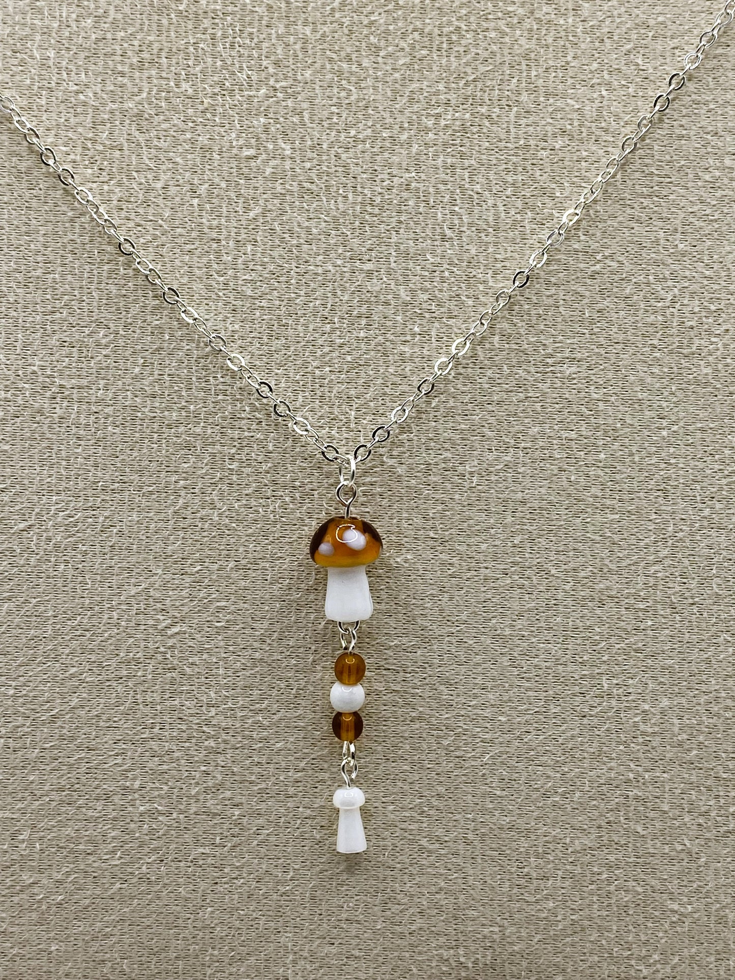 Brown Mushroom Jewelry Set - Style 1