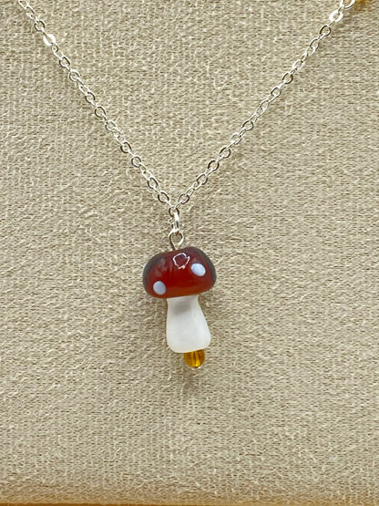 Brown Mushroom Jewelry Set - Style 2