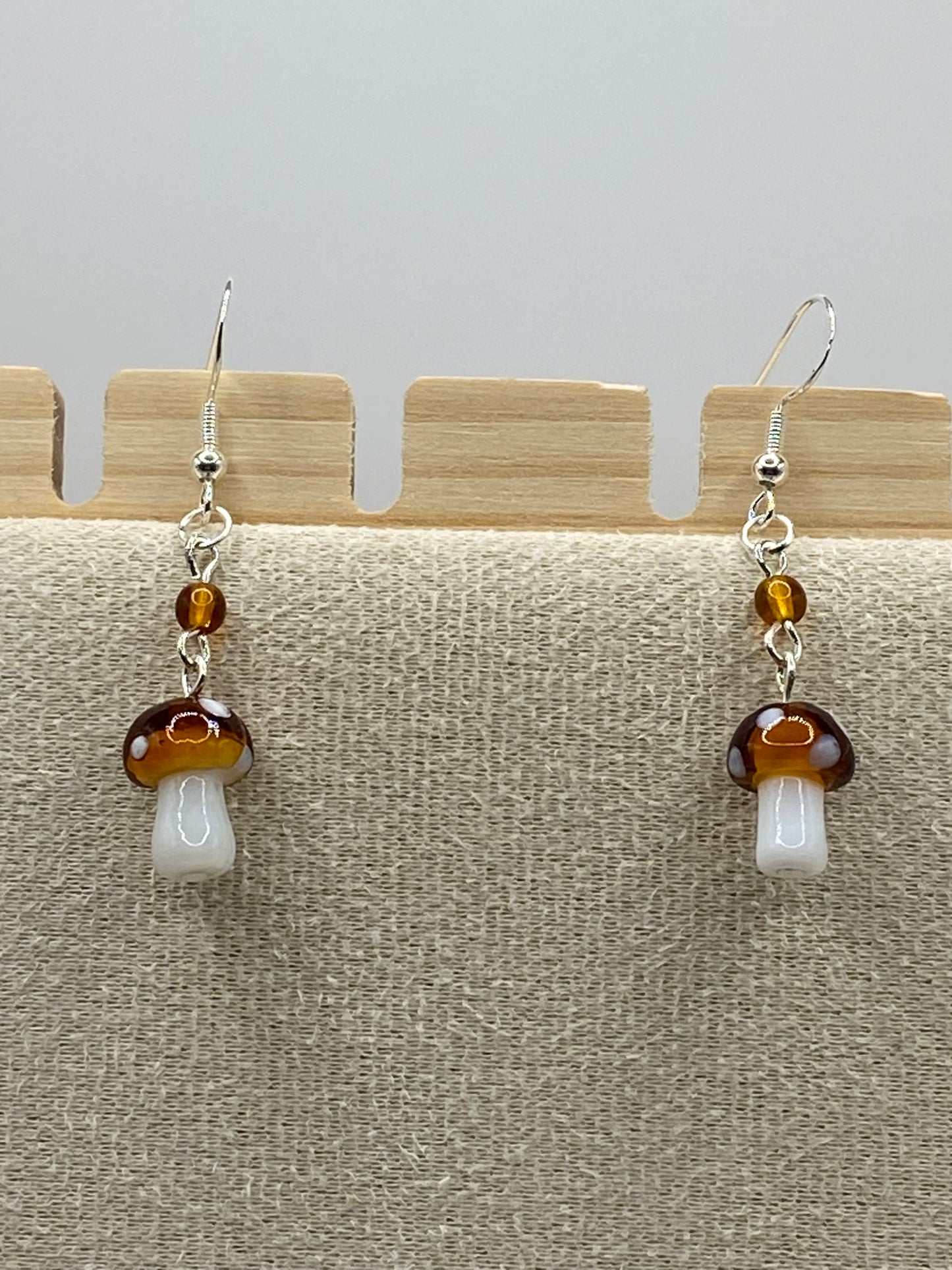 Brown Mushroom Jewelry Set - Style 2