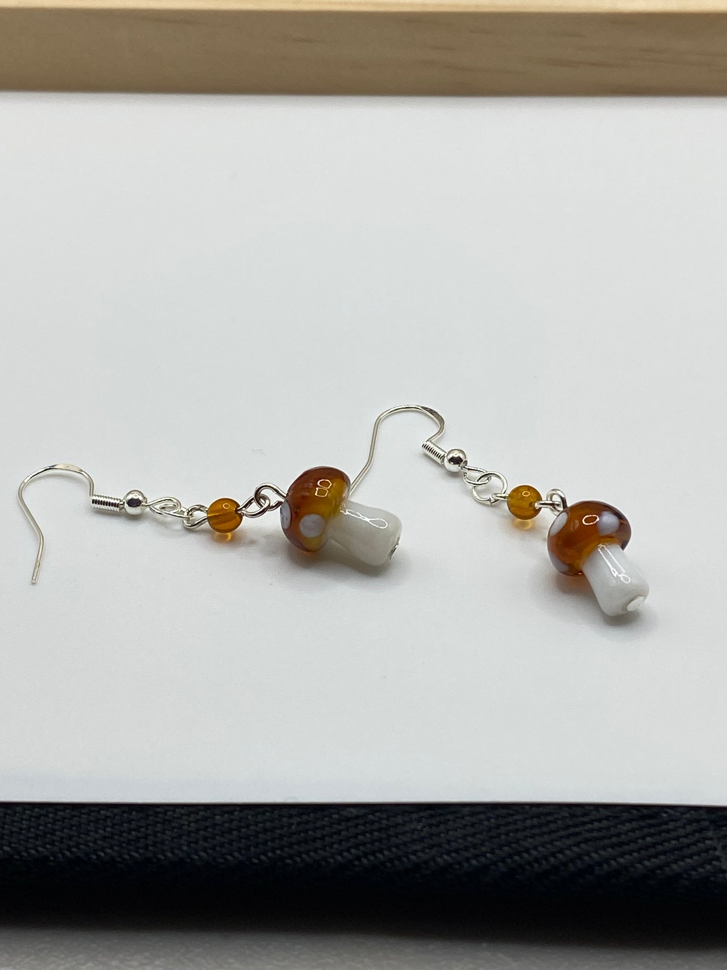 Brown Mushroom Jewelry Set - Style 2