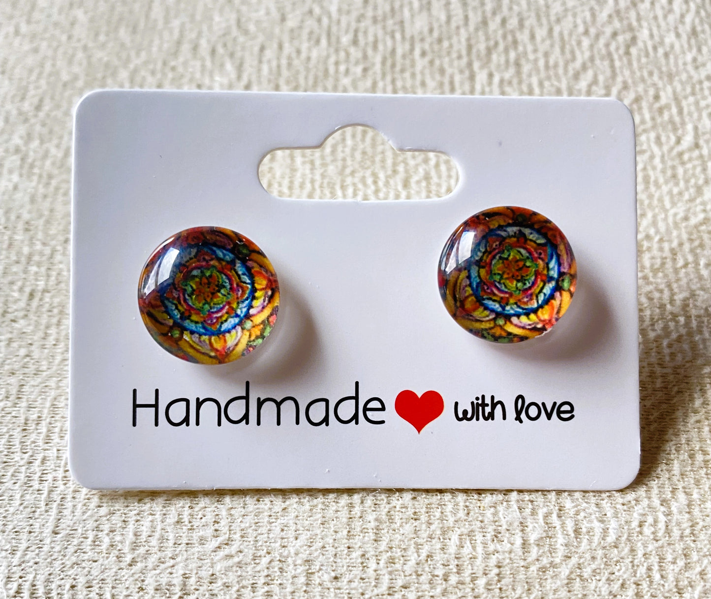 Mandala Stud Earrings