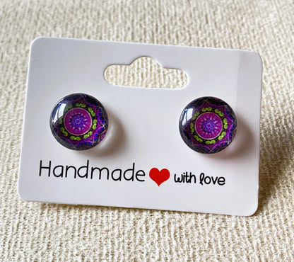 Mandala Stud Earrings