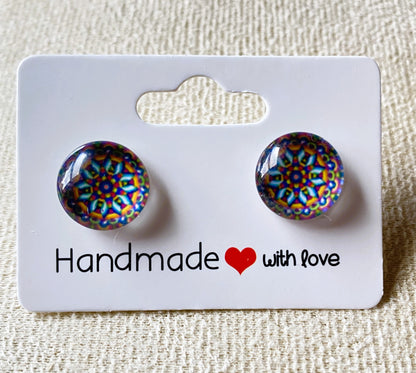 Mandala Stud Earrings