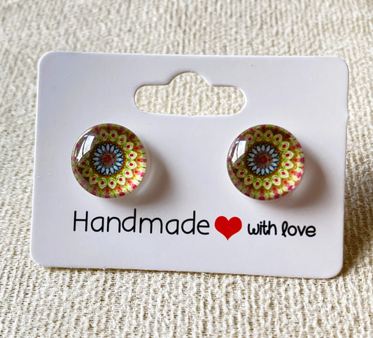 Mandala Stud Earrings