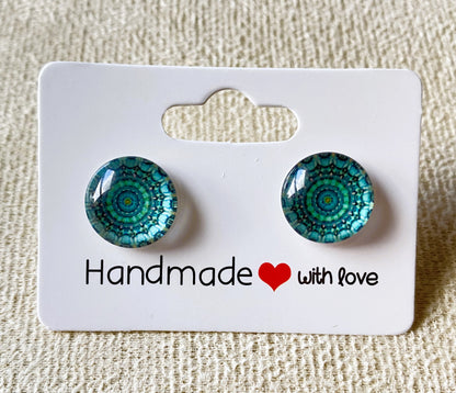 Mandala Stud Earrings
