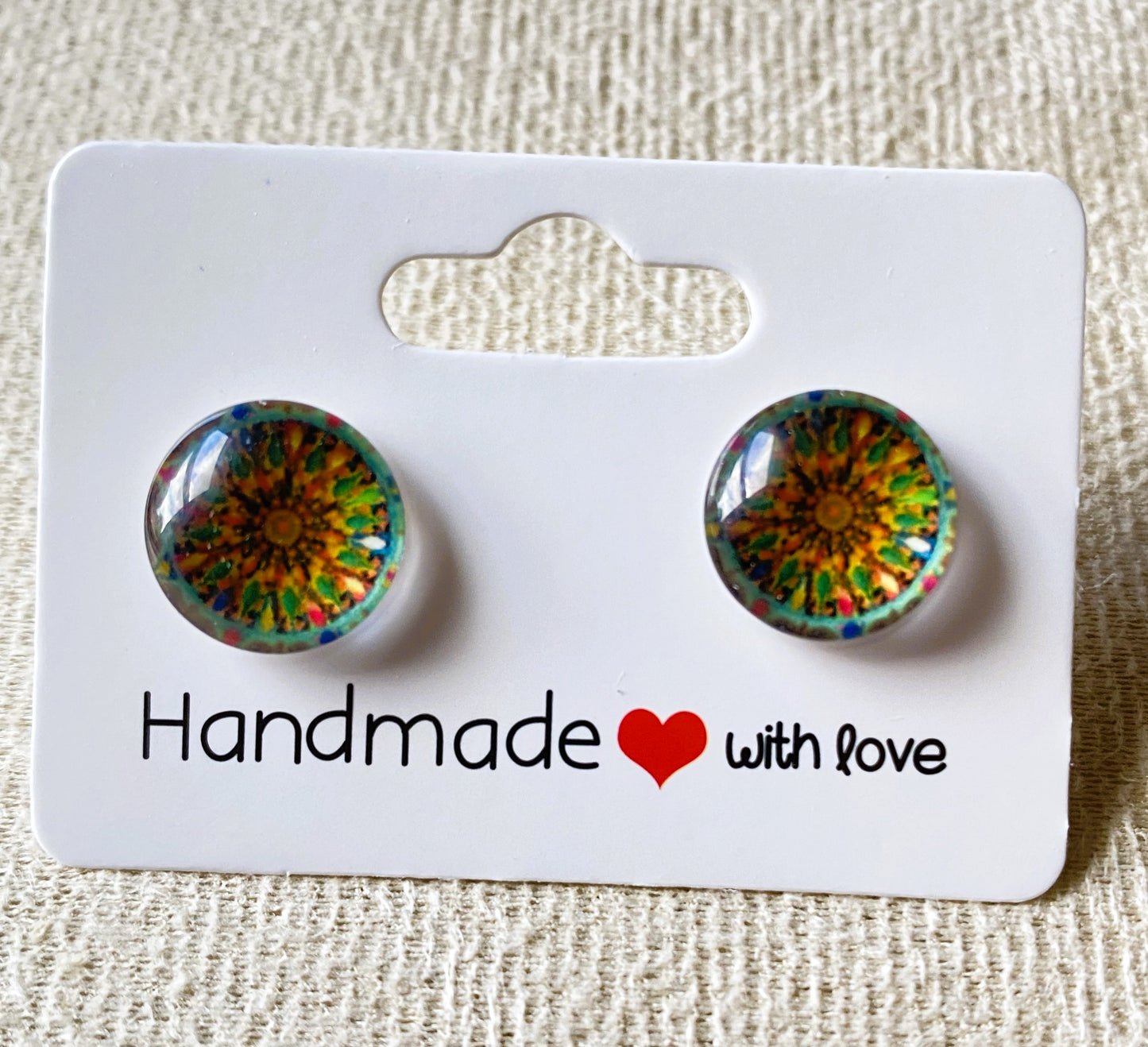 Mandala Stud Earrings