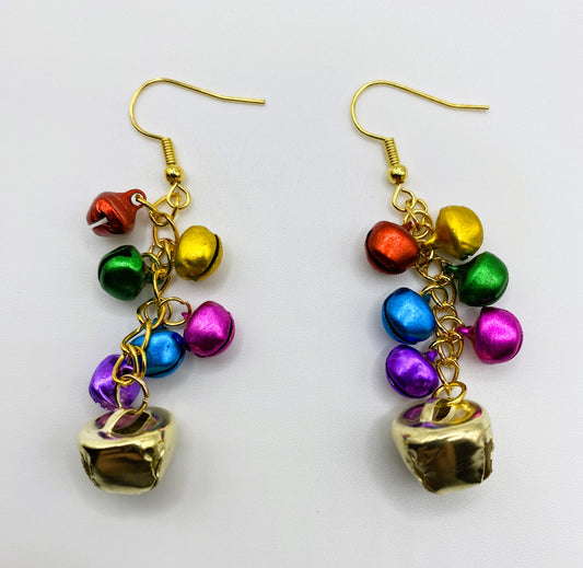 Colorful Jingle Bell Earrings