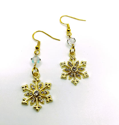 Crystal Snowflake Earrings