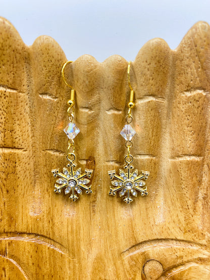 Crystal Snowflake Earrings