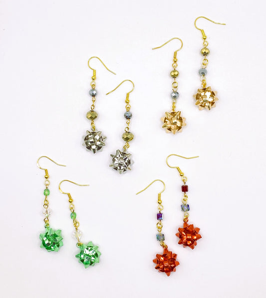 Christmas Bow Earrings