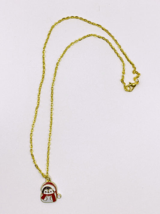 Christmas Penguin Necklace
