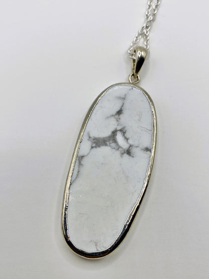Marble Stone Pendant Necklace